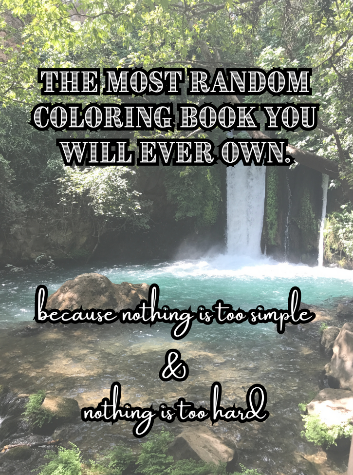 The Most Random Coloring Book You Will Ever Own. Volume 1 cover
